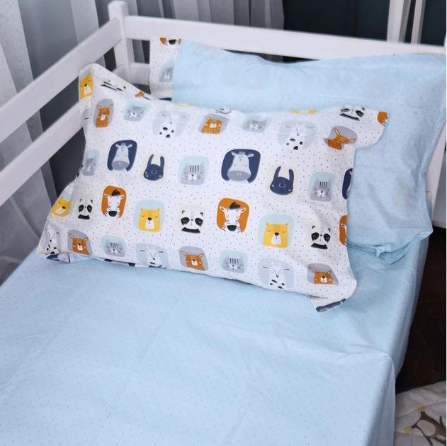 Акція на Простирадло на резинці MirSon 160x190+25 см Line Kids 09 Sleeping Animals поплін від Rozetka