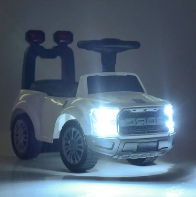 Jeździk Madej Off-road świecący z dźwiękiem Biały (5903631463044) - obraz 4