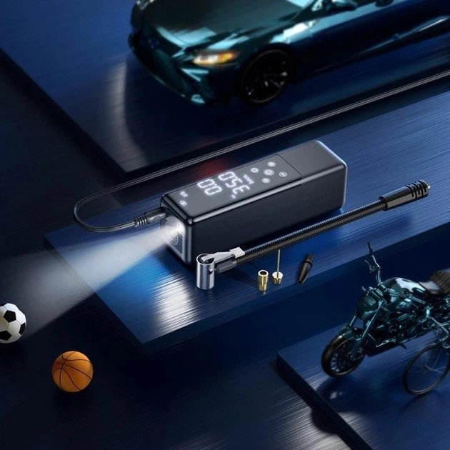 Автомобильный компрессор насос HOCO ZP5 May smart air pump - изображение 4