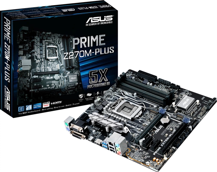 Материнская плата Asus Prime Z270M-Plus (s1151, Intel Z270, PCI