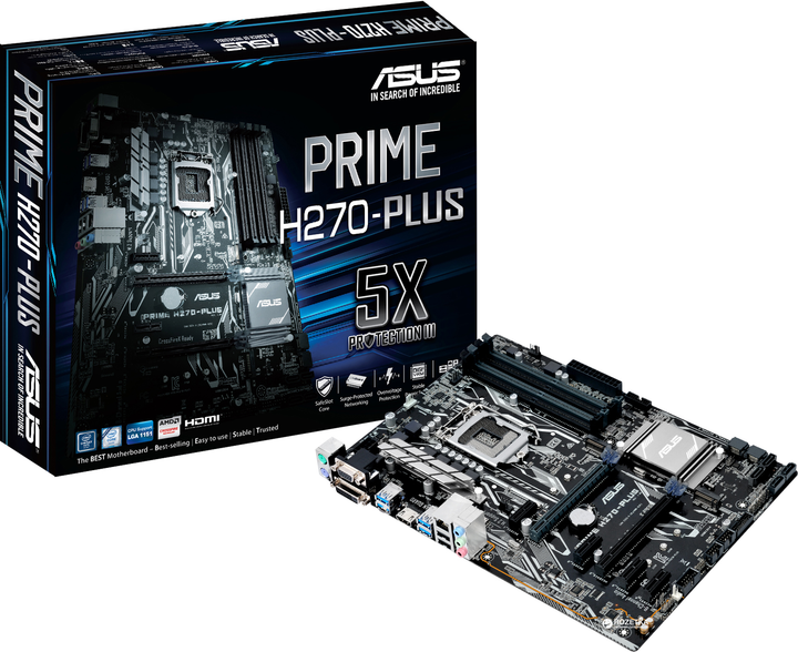 Материнская плата Asus Prime H270-Plus (s1151, Intel H270