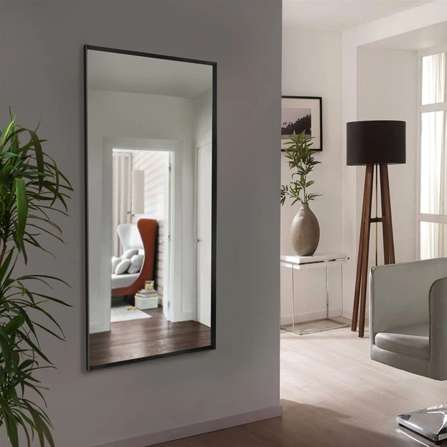 Зеркало в пластиковой раме Art-com Техас 1500х700 мм Черный (Tehas black 1500х700 home) - изображение 2