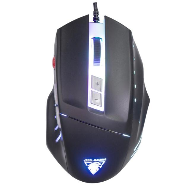 Игровая мышь Jedel GM890, 800-3200 DPI, 1.6 м чёрная - изображение 1