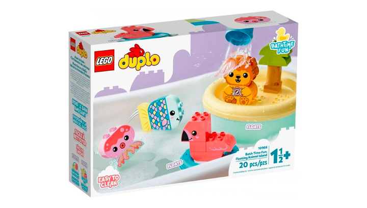 Набір Lego Duplo Пригоди у Ванній Кімнаті: Плавучий Острів для Звірів 10966 - зображення 2