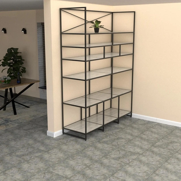Стелаж в стилі лофт EcoLoft Артеміда DSP-1145 (Дуб Кортона) - зображення 2