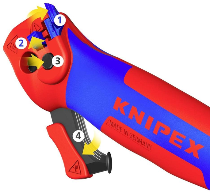 Nóż do ściągania izolacji Knipex (16 50 145 SB) - obraz 4