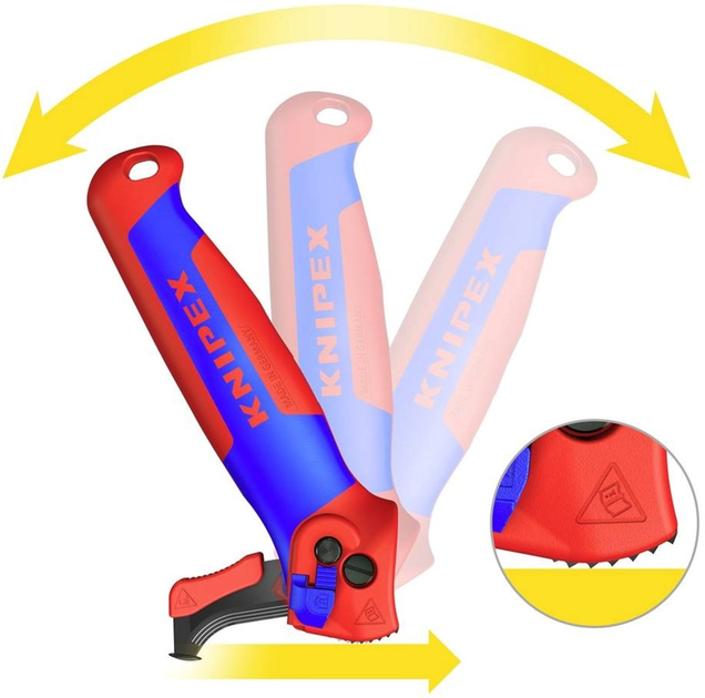 Nóż do ściągania izolacji Knipex (16 50 145 SB) - obraz 5