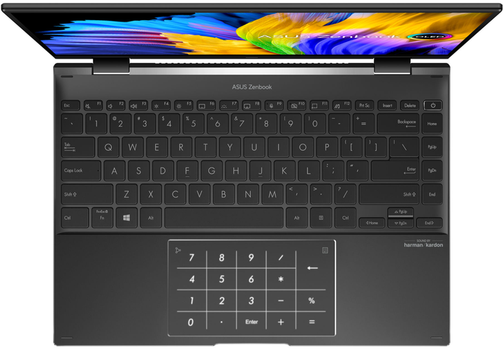 Ноутбук 14" ASUS Zenbook 14 Flip OLED (UN5401QA-KN223W) AMD Ryzen 9 5900HX RAM 16GB SSD 512GB Win11 (UKR) Б/В - изображение 3