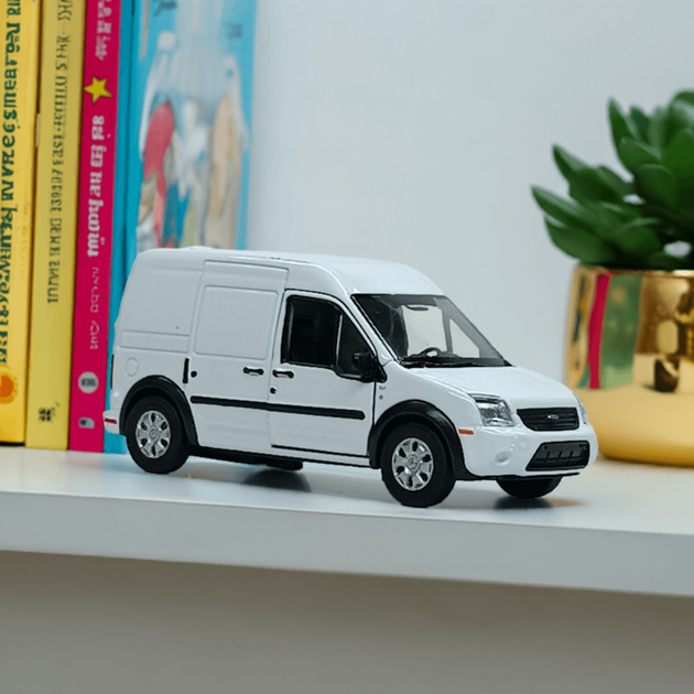 Машинка Welly Модель "Ford Transit Connect" белый (11 см) 250386W - изображение 8