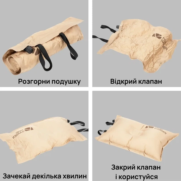 Подушка самонадувна Mobi Garden Stars air NXL1534002 beige - изображение 5