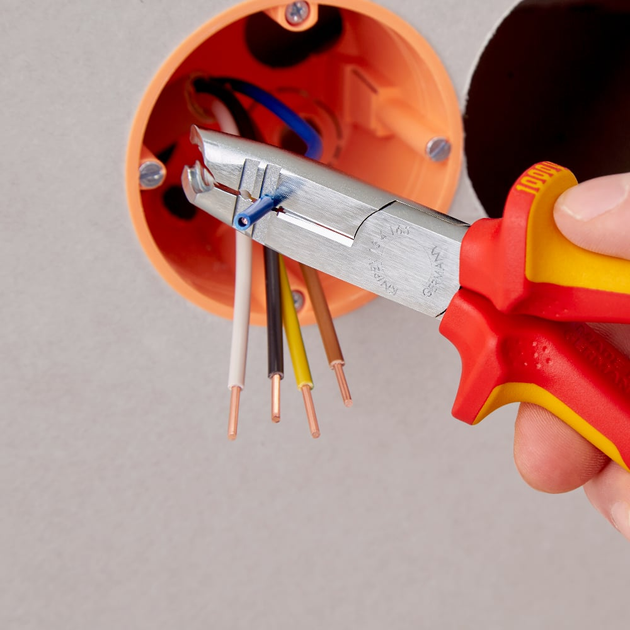 Плоскогубці для зняття ізоляції Knipex VDE 165 мм (13 46 165) - зображення 5