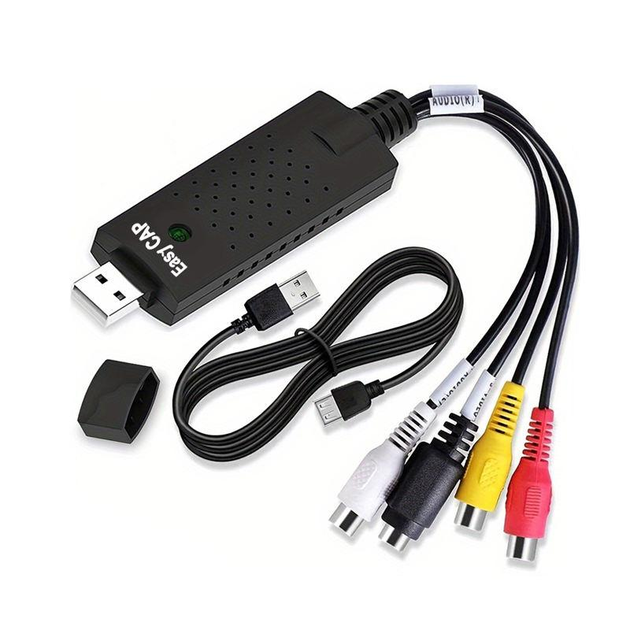 Видеозахват для оцифровки Easycap USB Video Видео-Аудио TV DVD VHS Capture Adapter raspberry linux ubuntu - изображение 1