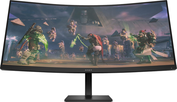 Монитор 34" HP OMEN 34c VA 165 Гц 1 мс 1500R AMD FreeSync Premium колонки Черный (780K8E9) - изображение 1