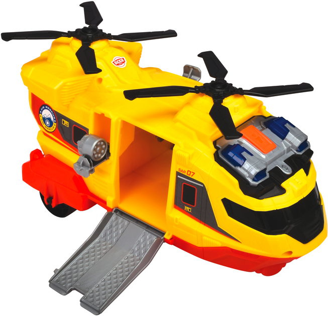 Funkcjonalny helikopter Dickie Toys Służba ratownicza (4006333088636) - obraz 2