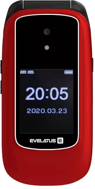 Telefon komórkowy Evelatus Wave 2 DS Maroon Red (4752192017941) - obraz 4