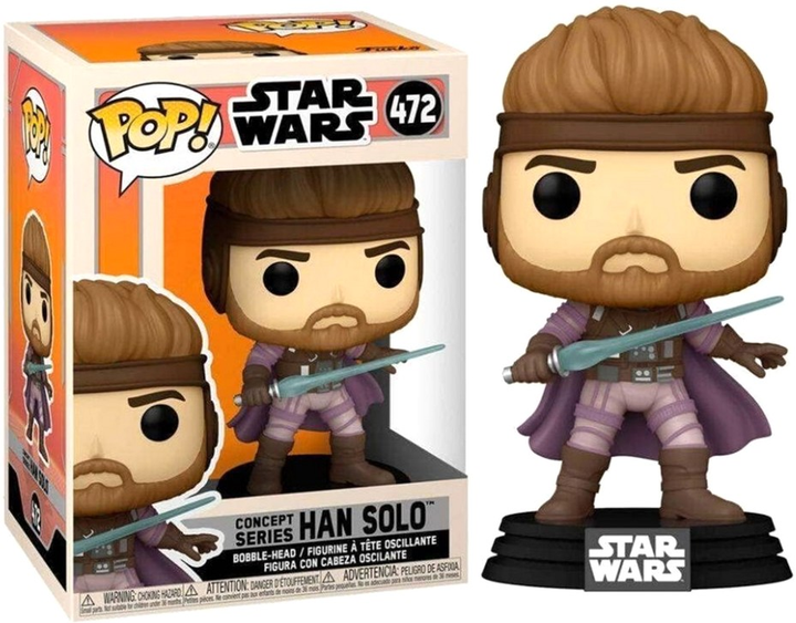 Фігурка Funko Pop! Disney Star Wars Concept Series Han Solo 472 Bobble-Head (889698567671) - зображення 1