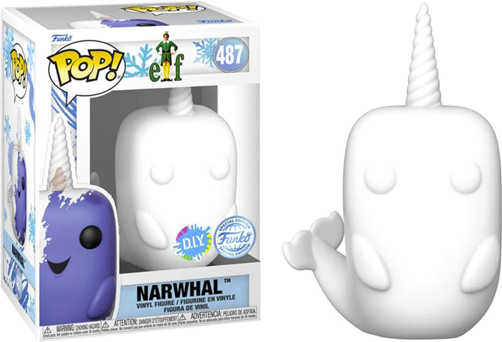 Фігурка Funko Pop! Disney Elf Narwhal Biały 487 (889698739207) - зображення 4