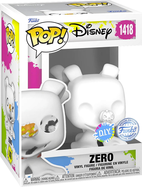 Figurka Funko Pop! Disney The Nightmare Before Christmas Zero Biały 1418 (889698739139) - obraz 1