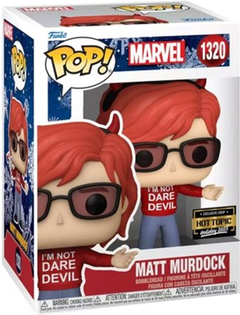 Фігурка Funko Pop! Marvel Matt Murdock Nie jestem Daredevilem 1320 Bobble-Head (889698747301) - зображення 1