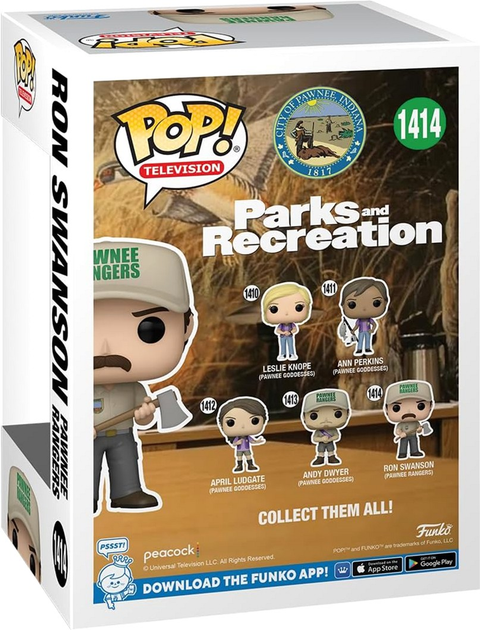 Фігурка Funko Pop! Television Parks and Recreation Ron Swanson strażnicy Pawnee 1414 (889698726580) - зображення 3