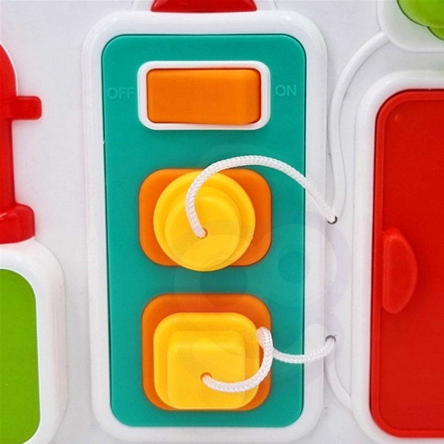 Таблиця маніпуляційна Woopie Baby Кухня Montessori з годинником та ефектами звуку і світла (5904326944206) - зображення 10