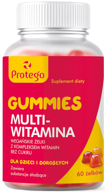 Suplement diety Protego Gummies Multiwitamina zelki 60 sztuk (5905108790332) - obraz 1