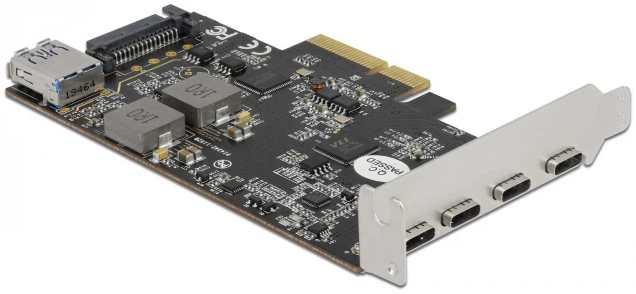 Плата розширення Delock PCIe x4 - 4x USB Type-C + 1x USB Type-A (90059) - зображення 4