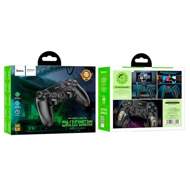 Геймпад Hoco DGM01, PS4, PS3, PC, BT4.0, 600 mAh, 3.5 мм чорний - зображення 5