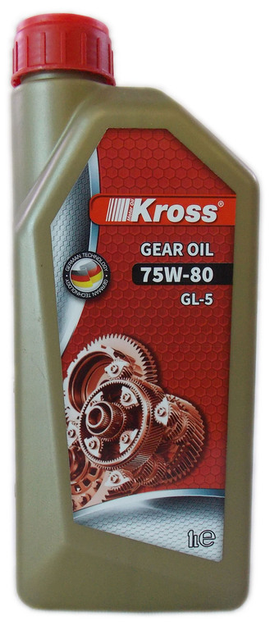 Масло трансмиссионное 75w80 1 л KROSS, API GL-5 – фото, отзывы ...
