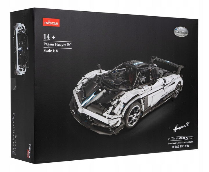 Zestaw klocków Rastar Pagani Huayra BC Auto 1:8 2896 elementów (6930751319134) - obraz 1