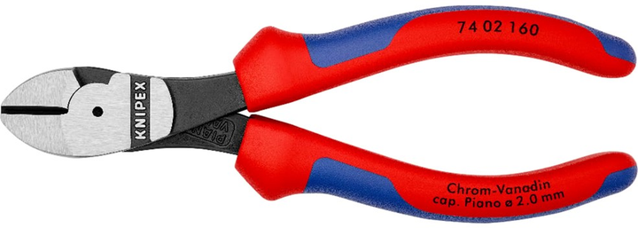 Szczypce Knipex boczne o zwiększonym przełożeniu 160 mm (74 02 160) - obraz 1