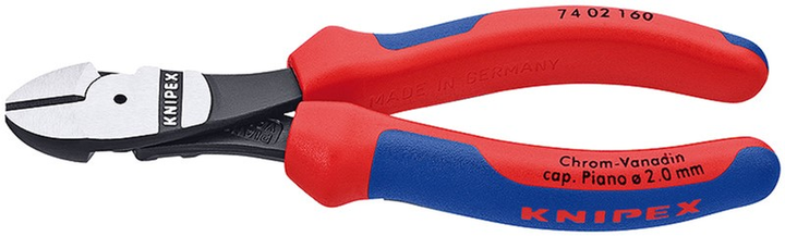 Szczypce Knipex boczne o zwiększonym przełożeniu 160 mm (74 02 160) - obraz 2