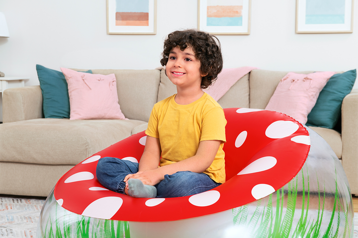 Надувне крісло Bestway Mighty Mushroom 112 x 112 x 66 см B75123 (6941607345962) - зображення 6