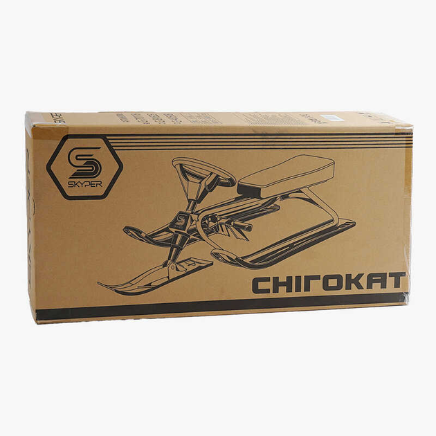 Снігокати Skyper S-44502 сталева рама, кермо, м`яке сидіння, в коробці 