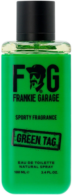 Woda toaletowa męska Frankie Garage Sporty Fragrance Green Tag 100 ml (8059265254149) - obraz 1