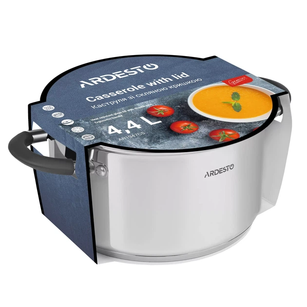 Кастрюля Ardesto Gemini 4.4 л (AR1947CS) - изображение 2