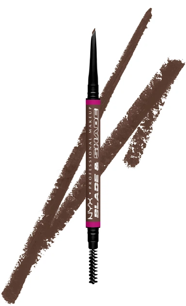 Олівець для брів Nyx Professional Makeup Blade and Shade 09 Brunette 0.06 г (800897265939) - зображення 2