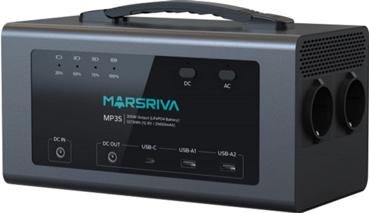 Зарядна станція Marsriva MP3S / 300 Вт / 327.6 Вт⋅год / LiFePO4 (MP3S_MARSRIVA) - зображення 3