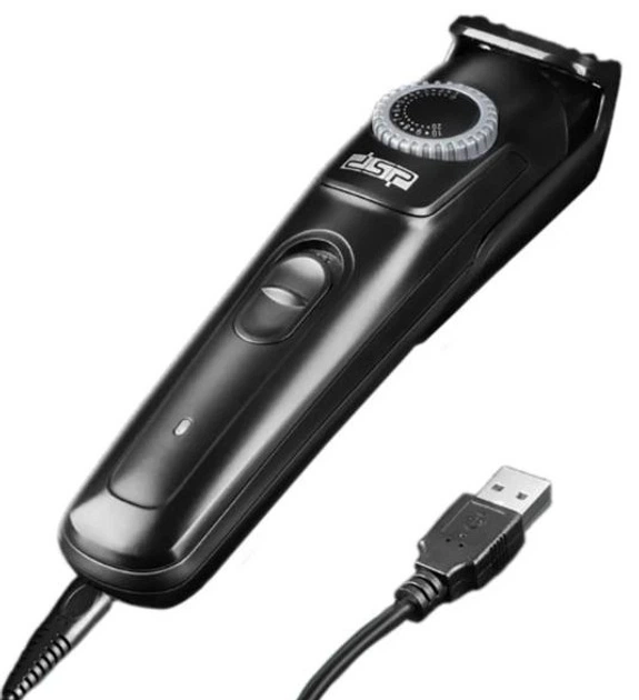 Бездротова акумуляторна машинка для стрижки волосся DSP 90309 Pro з насадками - изображение 3