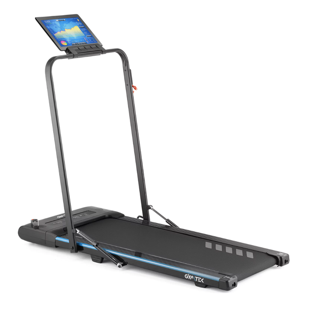 Беговая дорожка 2-в-1 Gymtek XT400 (1.5 л.с.) до 110 кг Bluetooth UltraFlat - изображение 2