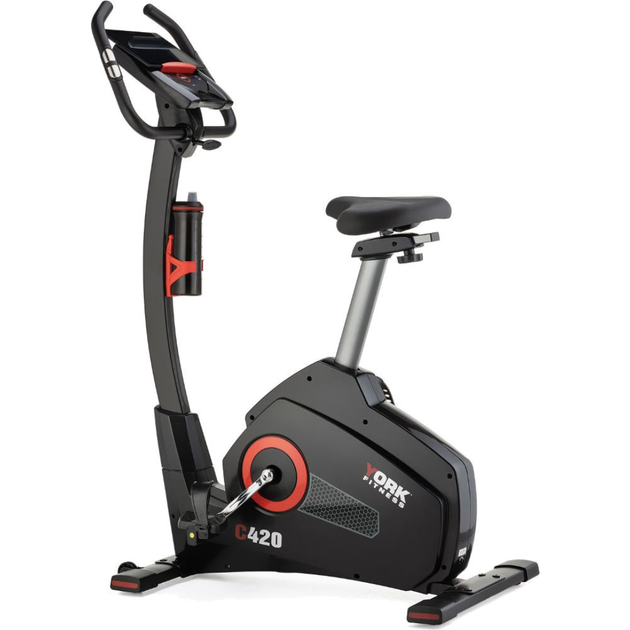 Велотренажер электромагнитный York Fitness C420 до 150 кг маховик 12 кг - изображение 11