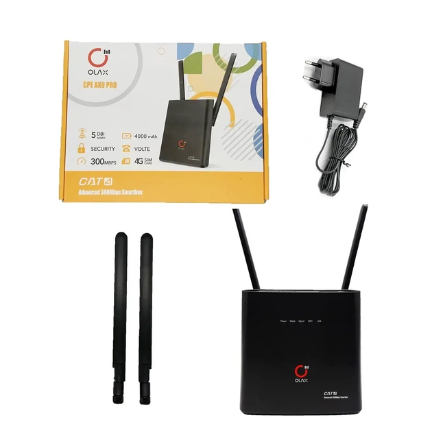 4G интернет-комплекс с Wi-Fi роутером 4G Olax AX9 Pro 3G/4G LTE и комплексом ENERGY MIMO (Энергия) - Фото 7 4G интернет-комплекс с Wi-Fi роутером 4G Olax AX9 Pro 3G/4G LTE и комплексом ENERGY MIMO (Энергия) - изображение 7