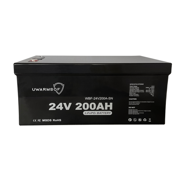 Аккумулятор LiFePo4 (Литий-железо-фосфатный) UWarmSof 24V 200Ah BMS+LED (с экраном) - изображение 3