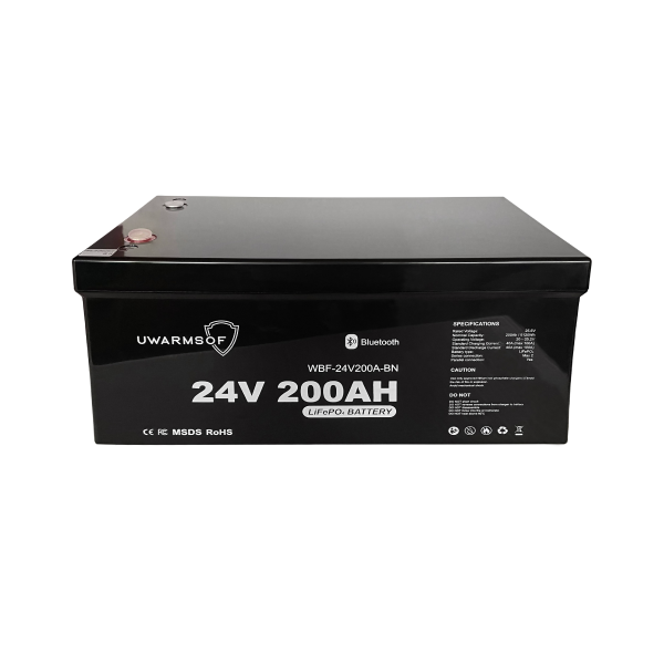Аккумулятор LiFePo4 (Литий-железо-фосфатный) UWarmSof 24V 200Ah BMS+Bluetooth - изображение 2