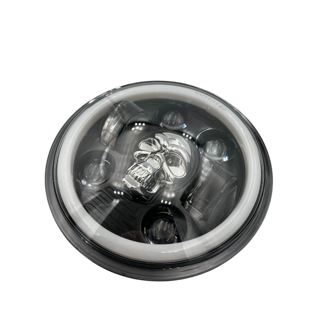 Оптика Фары Ваз 2106 60 ватт Универсальные светодиодные фары Led 5.75 дюймов ДХО Ангельские глазки (RGB) 2ШТ - изображение 2