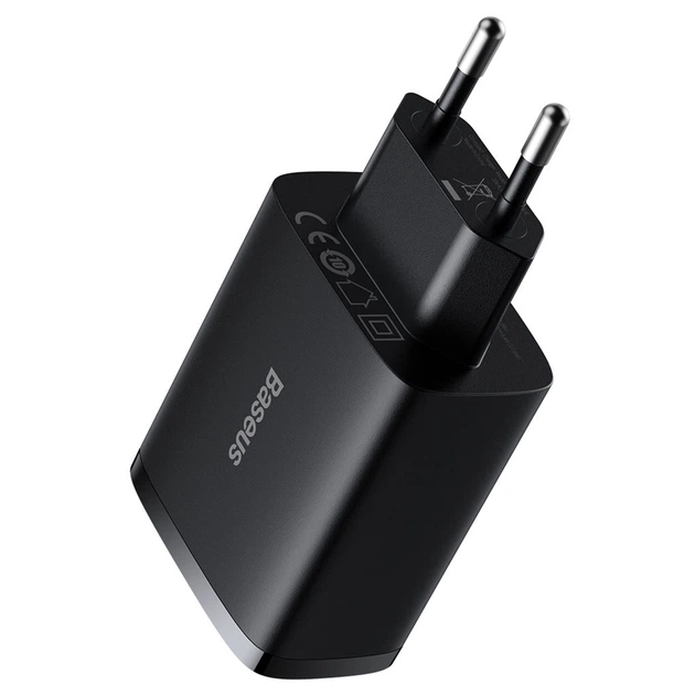 Зарядний пристрій Baseus Compact Charger 3U 17W Black (CCXJ020101) - изображение 6