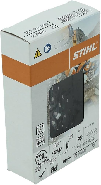 Ланцюг для бензопили Stihl 3/8" 40 см (36100000055) - зображення 1