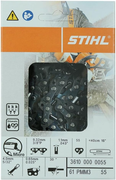 Ланцюг для бензопили Stihl 3/8" 40 см (36100000055) - зображення 2