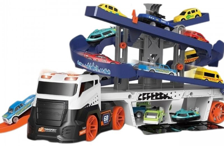 Zestaw interaktywny Woopie Ciężarówka-transporter ze ścieżką dźwiękową i świetlną (5906280652425) - obraz 3