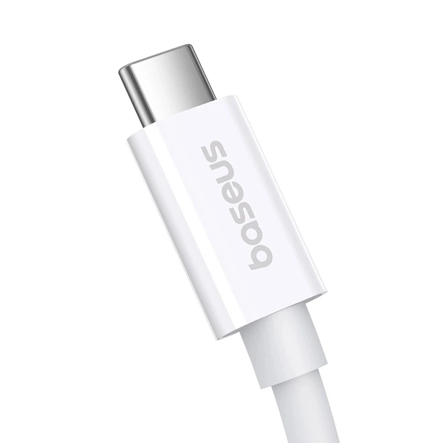 Кабель THUNDERBOLT 3 USB 4.0 Type-C-Type-C Baseus Superior2 Full-Function (40Gbps, 240W, 8K@60HZ, 1.8m). White - Фото 4 Кабель THUNDERBOLT 3 USB 4.0 Type-C-Type-C Baseus Superior2 Full-Function (40Gbps, 240W, 8K@60HZ, 1.8m). White - зображення 4